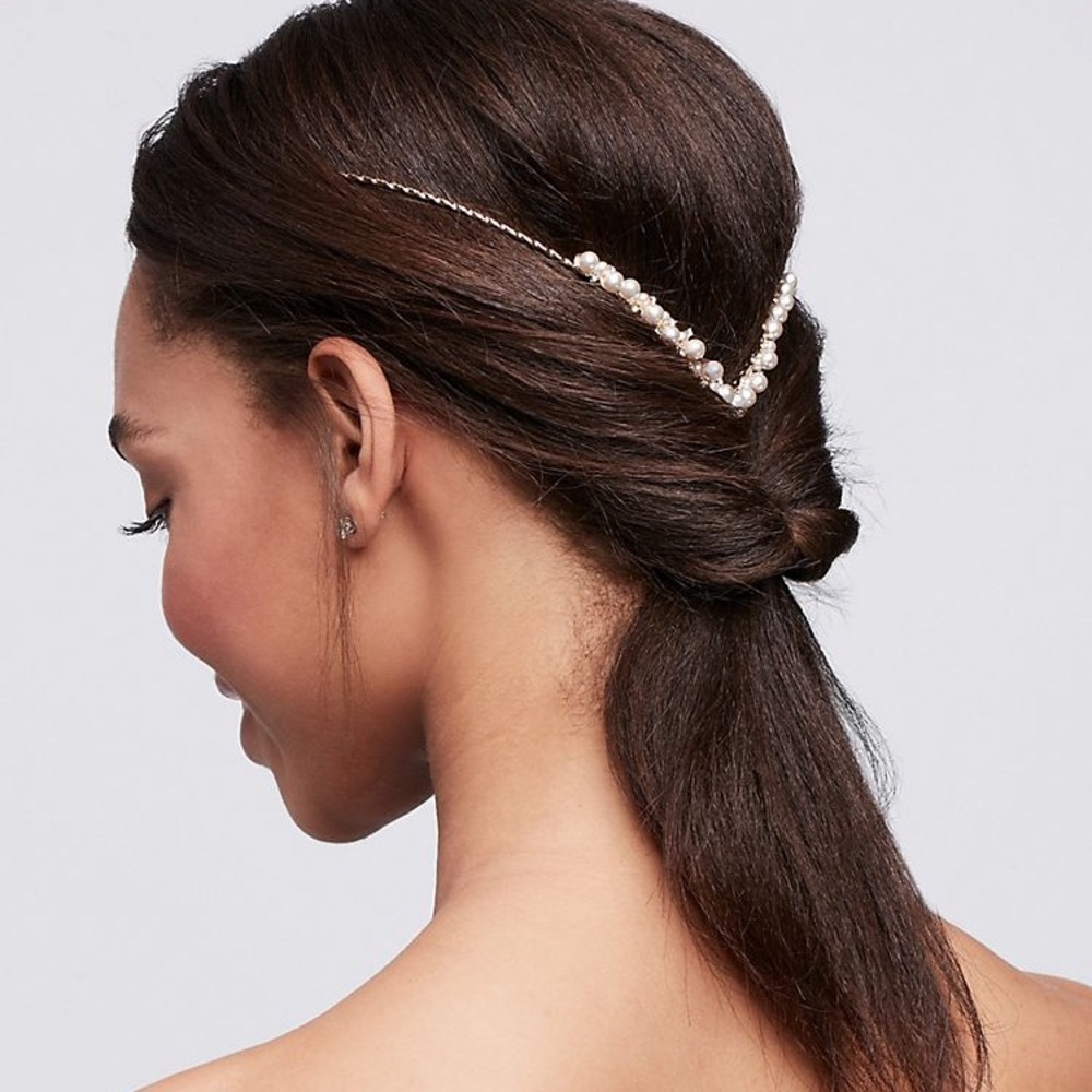 NWOT DAVID’s BRIDAL back headband